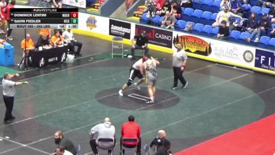 252 lbs Round Of 64 - Dominick Lentini, Mount Carmel vs Gavin Fiedler, Hickory
