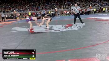 D1-150 lbs Cons. Round 1 - Casey Kolb, John Glenn HS (Westland) vs Austin Walburn, Portage Northern HS