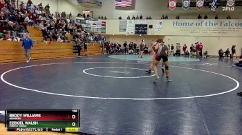 150 lbs Cons. Round 2 - Brody Williams, Newberg vs Ezekiel Walsh, Forest Grove
