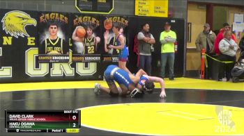 128 lbs Champ. Round 2 - David Clark, Willis Jepson Middle School vs Haku Ogawa, Central Catholic