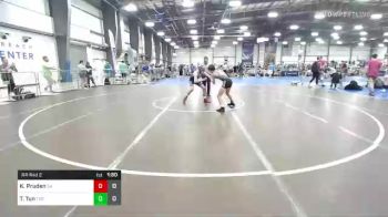 106 lbs Rr Rnd 2 - Kyle Pruden, Combat Athletics Black vs Tyler Tun, The Fort Hammers