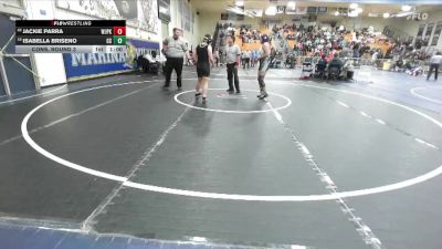 155 lbs Cons. Round 3 - Jackie Parra, William J Pete Knight vs Isabella Briseno, Canyon Springs