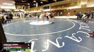 215 lbs Cons. Round 4 - Christian Carrera, El Cajon Valley vs Maximiliano Gutierrez, Shadow Hills