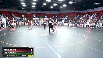 112 lbs Quarterfinal - Grey Burnett, Perrysburg WC vs Brady Baker, Michigan West WC