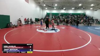 130 lbs Semifinal - Ariel Kumelos, High Plains Thunder Wrestling Club vs Tawny Bertolini, Greybull Basin Athletic Club