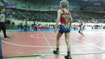 72 lbs Rr Rnd 1 - Sophie Ellis, Kingfisher YellowJackets vs Paityn McCann, Lady Outlaw Wrestling Academy