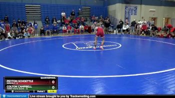 106 lbs Quarterfinals (8 Team) - Peyton Schoettle, Roncalli vs Colton Campbell, Terre Haute South