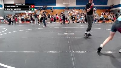 80 lbs Cons. Round 3 - Christian Masters, Summerville Take Down vs James Bowman, Mighty Warriors Wrestling Aca