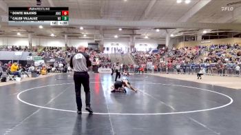 AA 113 lbs Champ. Round 1 - Caleb Villaluz, West Creek High School vs Donte Majors, John Overton High School