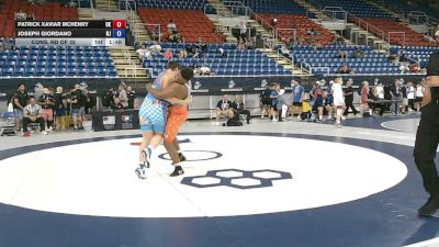 215 lbs Cons. Rd Of 32 - Patrick Xaviar McHenry, Oklahoma vs Joseph Giordano, New Jersey