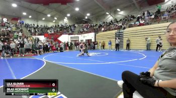 130 lbs 7th Place Match - Lila Glover, Tri-West Wrestling Club vs Silas McKnight, Quaker Wrestling Club