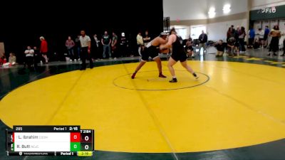 285 lbs Champ. Round 1 - Laith Ibrahim, Colorado School Of Mines vs Riley Butt, Northeastern Junior College