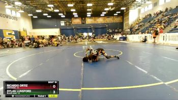 120 lbs Semis & Wb (16 Team) - Ricardo Ortiz, Greasers vs Dylan Lunsford, Black Hive