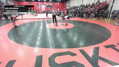 126 lbs Champ. Round 1 - Lukas Foster, JOLIET (CATHOLIC Academy) vs Cael Baykowski, Belleville (EAST)