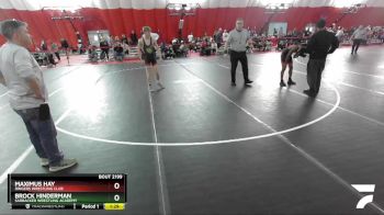 120 lbs Semifinal - Brock Hinderman, Sarbacker Wrestling Academy vs Maximus Hay, Ringers Wrestling Club