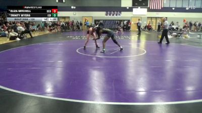 120 lbs Quarterfinal - Eliza Mitchell, Iowa City High vs Trinity Myers, Iowa City West