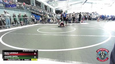 58 lbs Quarterfinal - Khoden Smith, Wichita Training Center vs Beau Lehwald, Cougar