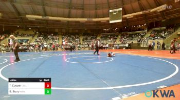 46 lbs Round Of 32 - Tripp Cooper, Collinsville Cardinal Youth Wrestling vs Bentley Story, Noble Takedown Club