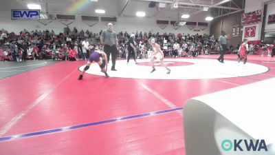 64x lbs Round Of 16 - Brantley Wisdom, Caney Valley Wrestling vs Dallas Rice, Vian Wrestling Club