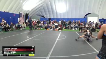 88 lbs Round 7 (8 Team) - Jeremy Carver, Donahue Black vs Quinn Hurley, Neighborhood