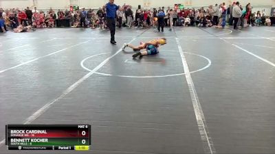 68 lbs Quarterfinals (8 Team) - Bennett Kocher, South Hills vs Brock Cardinal, Donahue WA