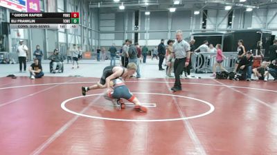 110 lbs Cons. Sub-semis - Gideon Rapier, Priest River Wrestling Club vs Eli Franklin, Team Champs Wrestling Club