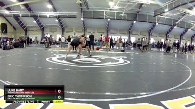 174 lbs Champ. Round 1 - Eric Thompson, Unattached - West Virgina vs Luke Hart, Virginia Military Institute