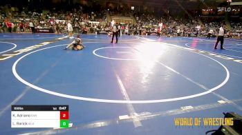 100 lbs Quarterfinal - Kelby Adriano, RHYNO ACADEMY Of WRESTLING vs Losa Nau Rarick, Westlake