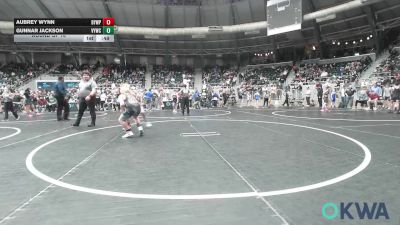 110 lbs Round Of 16 - Aubrey Wynn, Beggs Youth Wrestling Program vs Gunnar Jackson, Verdigris Youth Wrestling