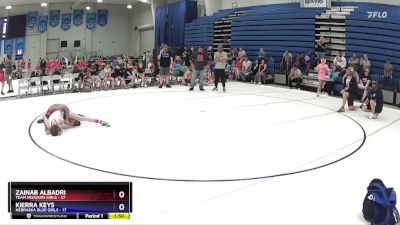 110 lbs Round 1 (6 Team) - Kierra Keys, Nebraska Blue Girls vs Zainab Albadri, Team Missouri Girls