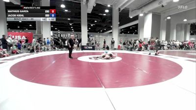 65 lbs Champ. Round 3 - Mathius Garza, Inland Elite Wrestling Club vs Jacob Kiehl, Ohio