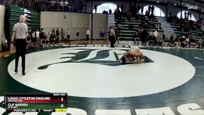 120 lbs Semifinal - Clif Bakhsh, St Mark`s vs Lukas Littleton Mascaro, Malvern Prep