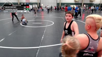 55 lbs Cons. Round 3 - Nolan Cheyney, Ogallala Youth Wrestling vs Harrison Hinton, Kimball Wrestling Club