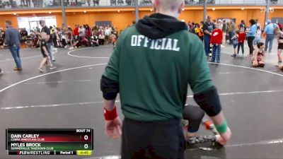 60 lbs Cons. Semi - Myles Brock, Summerville Takedown Club vs Dain Carley, Cobra Wrestling Club
