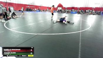 115 lbs Round 3 (6 Team) - Isabelle Shockman, Team Blue vs Maggie Olson, Team Pink