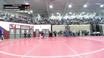 130 lbs Cons. Round 1 - Brooklynn Bates, Clinton Prairie vs Magdalen Thompson, Pike Central