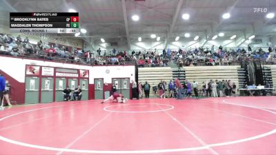 130 lbs Cons. Round 1 - Brooklynn Bates, Clinton Prairie vs Magdalen Thompson, Pike Central