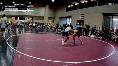 132 lbs Round 5 (6 Team) - Drake Hinojoza, WALA vs Kyle Nielsen, Raider WC