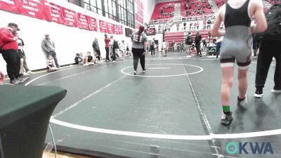 92 lbs Rr Rnd 3 - Waylon Wright, Weatherford Youth Wrestling vs Gatlin Simpson, Blanchard Wrestling Club
