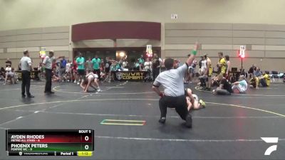 85 lbs Round 2 (6 Team) - Ayden Rhodes, Metro All Stars vs Phoenix Peters, Foxfire WC