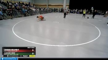 97 lbs Cons. Round 2 - Tanner Brumble, BullTrained Wrestling vs Carver Hinz, Big Game Wrestling Club
