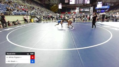 130 lbs Round Of 64 - Kerra White Pigeon, MI vs Madison Black, CA