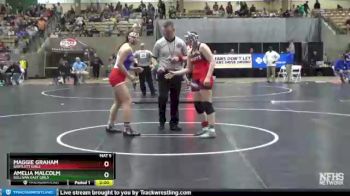 Girls 145 lbs Quarterfinal - Maggie Graham, Bartlett Girls vs Amelia Malcolm, Sullivan East Girls