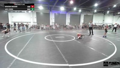61 lbs Quarterfinal - Keaton Brown, Gomez Brs Gr Ac vs Levi Cook, Manu WC