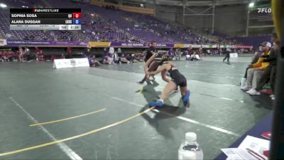 160 lbs 2nd Wrestleback (16 Team) - Alana Duggan, Lindenwood University vs Sophia Sosa, Quincy