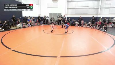 58 lbs Round Robin 4 - Pavle Mercado, Hammers - YTH vs Brock Bateman, Revival Black - YTH