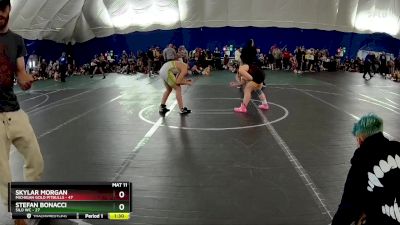 130 lbs Round 3 (3 Team) - Stefan Bonacci, Silo WC vs Skylar Morgan, Michigan Gold Pitbulls