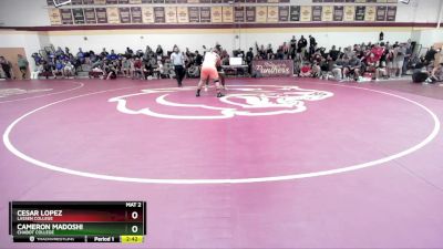 285 lbs Cons. Round 3 - Cesar Lopez, Lassen College vs Cameron Madoshi, Chabot College