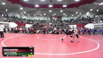 190 lbs Semifinal - Stacia Crabtree, Bombers Wrestling Club vs Trista Powers, Terre Haute South Vigo