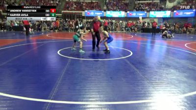 74 lbs Cons. Round 4 - Andrew VanSetten, Shepherd Wrestling Club vs Karver Avila, Crzy MT Crushers